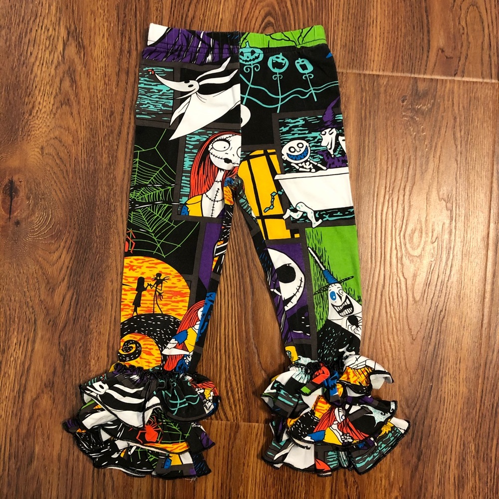 2T Nightmare Before Christmas Ruffle Legging